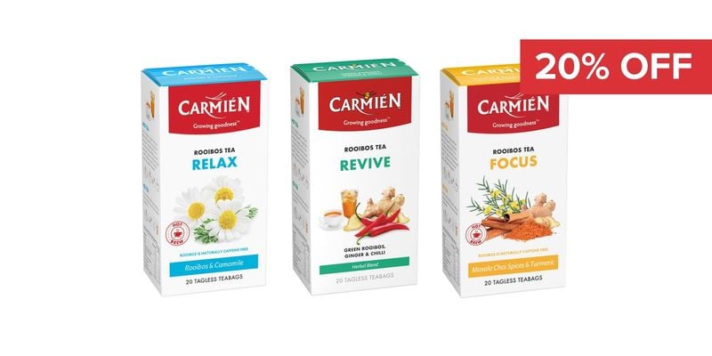 20% Off Carmien Tea Range  Cover Image